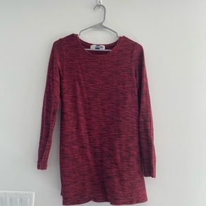 Maternity old navy pink top, size med